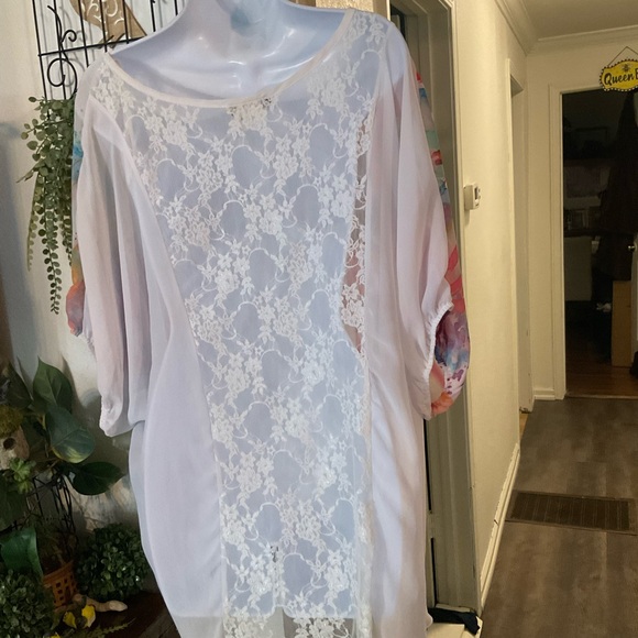 Deb White Lace Fabric - Picture 2 of 6